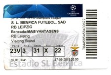 Ticket EC Benfica Lissabon - RB Leipzig 17.09.2019