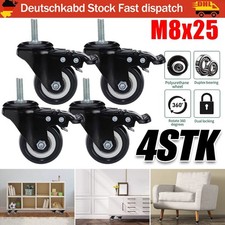 4 Rollen mit M8 Gewindestift