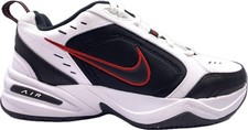 Nike Herren Air Monarch IV Weiß Blk Rot Sneaker Sportschuhe Turnschuhe Schuhe