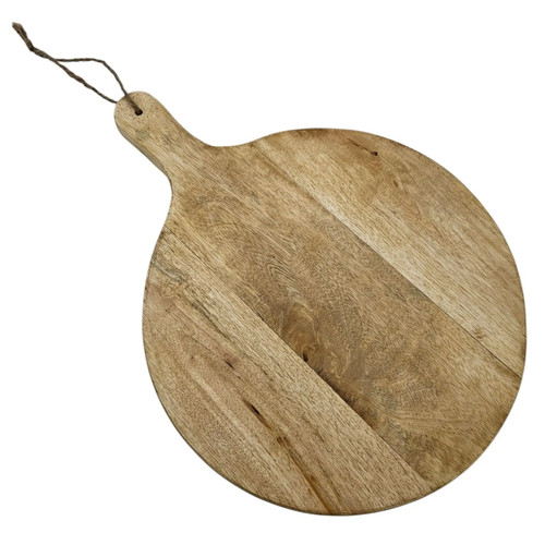 Serviertablett rund mit griff - rund,