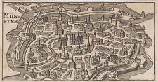 Münster Gesamtansicht Original Kupferstich Riegel 1686