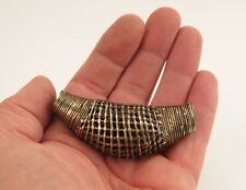 Ethnographische Antik: Alte Ashanti Baule "Lost Wax" Messing Ellenbogenperle