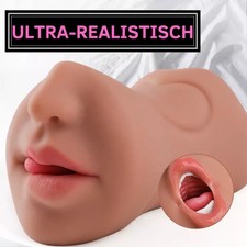 3in1 Masturbator Taschenmuschi Vaginal Anal Mund Sex Spielzeug Toy Realistisch
