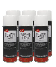 KERAMIK Lack 6x 400ml Badewannen EMAILLE Farbe Email Reparatur Lack Weiss WC