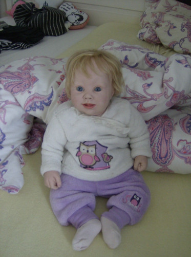 Blonde silikon baby kind - silikon,
