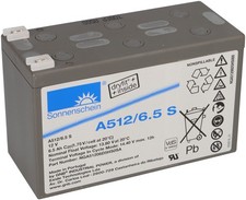 Sonnenschein A512/6.5S Blei-Gel Akku 12V 6.5Ah Exide Dryfit Technologie VDS USV