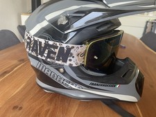 Madhead Motorradhelm M 57-58 + Raven Visier
