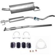 Komplette Auspuff + Anbausatz
