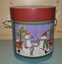 Schachtel mit Weihnachtsmotiv Pappschachtel Dose Weihnachtsschachtel