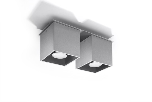 Deckenleuchte aluminium grau - deckenleuchte,