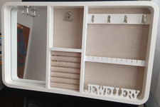 Schmuckkästchen Schmuckschrank mit Schminkspiegel * Kasten Ständer Aufbewahrung