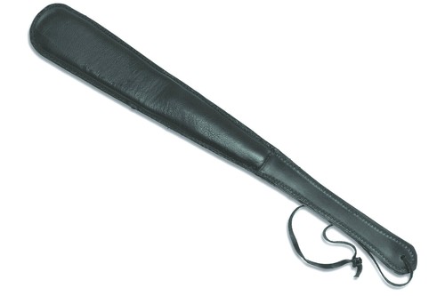 Peitsche paddel leder schwarz - leder,