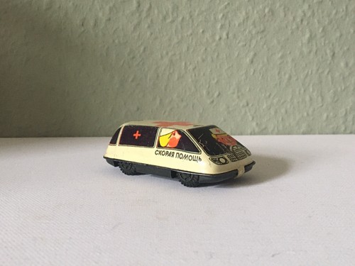 Vintage tin toy car first - toy, car•first