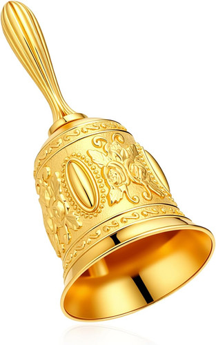 Gold handglocke metall - gold, handglocke,