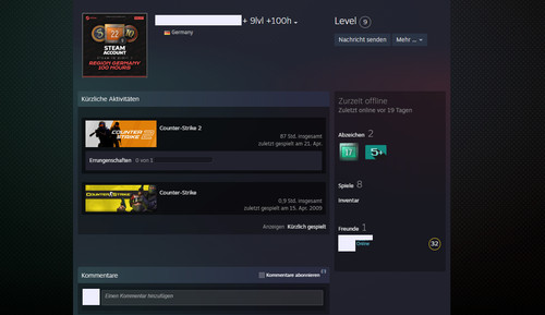 Dig steam account - 7,
