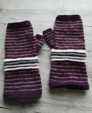 handgestricke Armstulpen,Pulswärmer ,Hippie-Style ,Handgestrickt,Neu