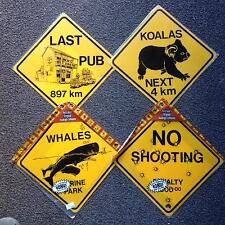 25cm Roadsign Schild Australien Koala Wale No Shooting Känguru Delphin Disaster