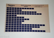 Microfich Ersatzteilkatalog Triumph Sprint Stand 08/1997