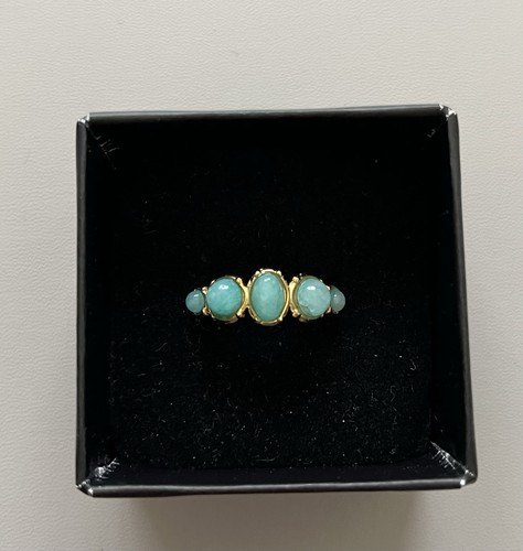 Amazonit ring edelstahl - amazonit,