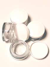 leere Glastiegel Salbentiegel Cremetiegel Cremedose Kosmetikdose Topf Glas 50 ml