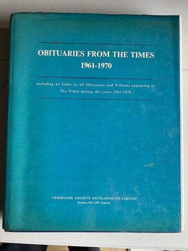 Obituaries from the times - the,