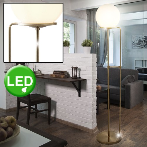Led stand leuchte messing - leuchte,