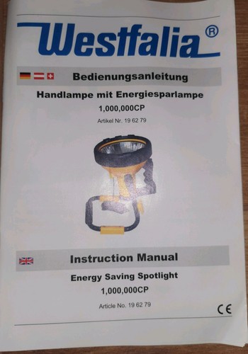 Handlampe mit energiesparlampe - handlampe,
