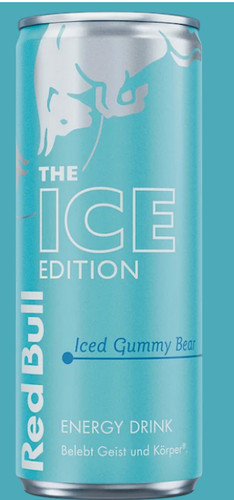 Iced gummy bear red bull - bear,