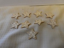 Bastelmaterial Streudeko Holzdeko Sterne aus Holz