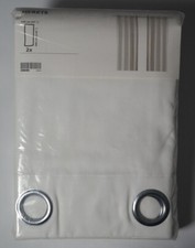 IKEA MERETE 2 Gardinen weiß Vorhang Vorhänge 145x300cm Gardinenpaar 900.468.43