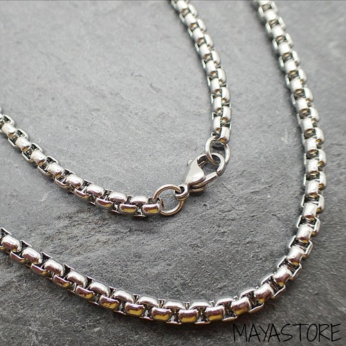 3mm 60cm halskette silber - 60cm,