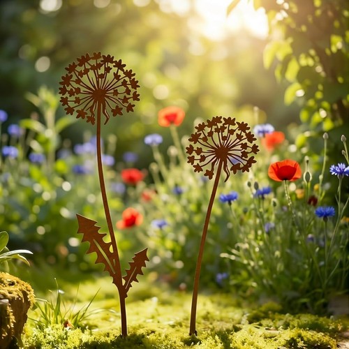 Gartenstecker pusteblume - gartenstecker,