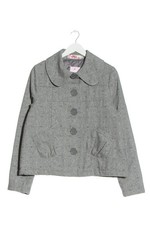 MYMO Kurzjacke Damen Jacke Gr. DE 40 hellgrau Casual-Look