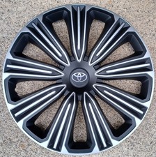 4 Alu-Design Radkappen 14 Zoll ROSSO schwarz/silber für Toyota
