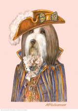 Bearded Collie A3 Kunstdruck