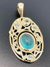 CLIP ANHÄNGER AUS 375/- GG MIT APATIT SOGNI D'ORO  SCHMUCKJAGD