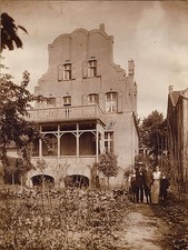 Germany JUGENDSTIL-VILLA / ART NOUVEAU Architecture * "L" Vintage Photo 1918
