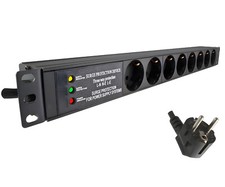 DINIC 19 Zoll Steckdosenleiste