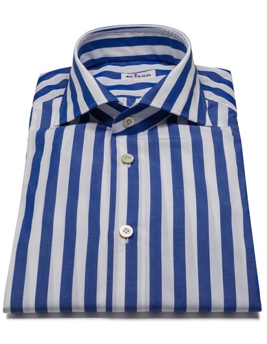 Kiton hemd blau mit - kiton, in