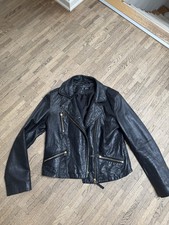 Lederjacke Hallhuber Gr.40 Schwarz 