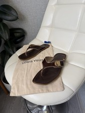 Louis Vuitton Braun Leder Flip
