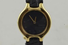 EBEL BELUGA DAMEN UHR 18K 750 MASSIV GOLD 866960 VINTAGE MIT LEDER BAND 22MM