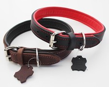 Hundehalsband große Hunde Leder aus Deutschland, verstellbar, Größen M bis XL,