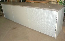 Tresen Theke 2m Verkaufstresen Ladentheke Tegometall Eden Verkaufstisch grau