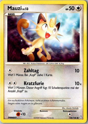 Pokemon mauzi 106 - mauzi, 106/146
