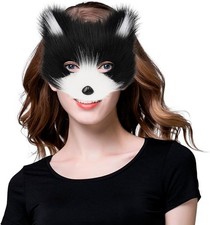 Tier Fuchs Wolf Maske Halloween Party Cosplay Kostüme Requisiten Plüsch Katze