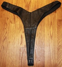 Lederdessous Lederstring  Lederslip extrem knapp Fetisch sexy Strip Domina NEU
