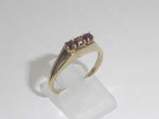 333 Gelbgold 8K Gold Ring  Granat Verlobungsring Goldring RG 56 - 17,8 mm 9760