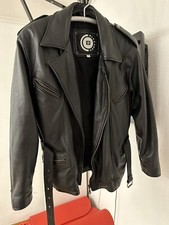 Vintage Schwere Lederjacke ca 1985 Neuwertig Rockabilly Gotik Punk Motorrad