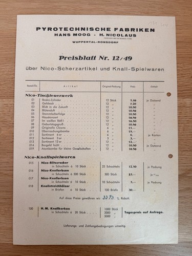 Alte moog nico feuerwerk - alte,